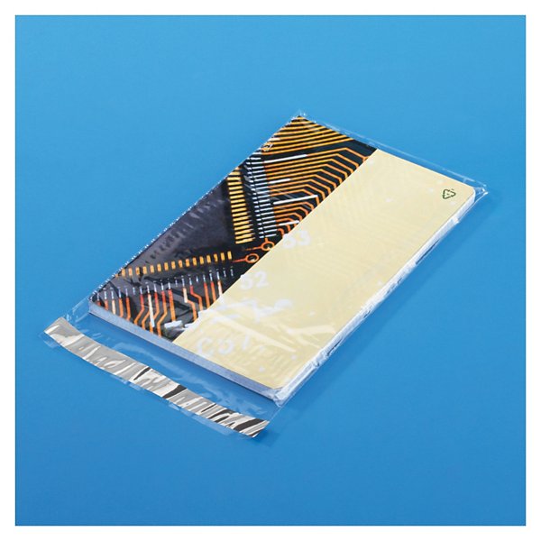 Extra klara, självhäftande plastpåsar - 180 x 250 mm - 2