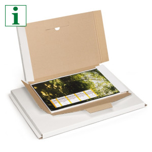 Extra-large, panel wrap cardboard mailers