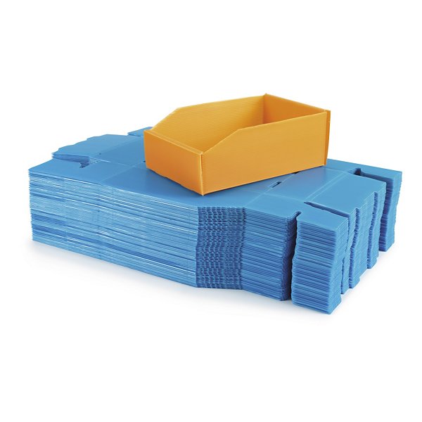 Extra lichte magazijnbak blauw 380x180x103mm - 2