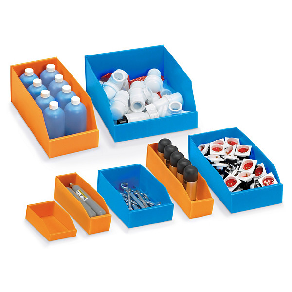 Extra lichte magazijnbak oranje 478x190x156mm - 1