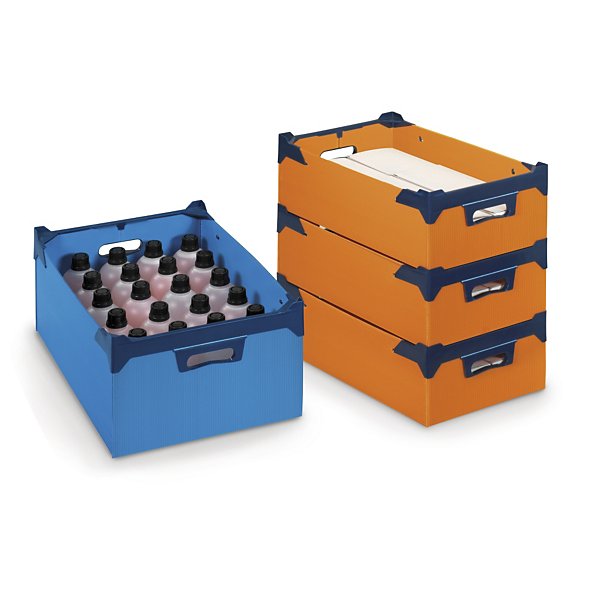 Extra lichte stapelbak oranje 505x295x165mm - 2