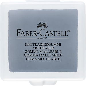 Faber-Castell 7020 Goma de borrar moldeable, Carboncillo - Pastel