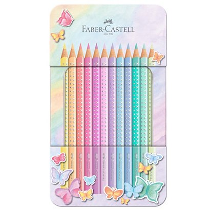 FABER-CASTELL Astuccio matite colorate Sparkle Pastel - colori assortiti - Faber  Castell - Pennarelli
