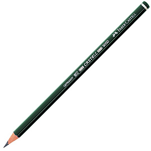 Faber-Castell Castell 9000 Lápiz de grafito, mina 2H, cuerpo hexagonal verde Faber-Castell Castell 9000 Lápiz de grafito, mina 2H, cuerpo hexagonal verde