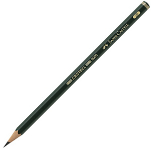 Faber-Castell Castell 9000 Lápiz de grafito, mina 2B, cuerpo hexagonal verde Faber-Castell Castell 9000 Lápiz de grafito, mina 2B, cuerpo hexagonal verde