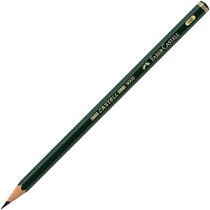 Faber-Castell Castell 9000 Lápiz de grafito, mina HB, cuerpo hexagonal verde Faber-Castell Castell 9000 Lápiz de grafito, mina HB, cuerpo hexagonal verde