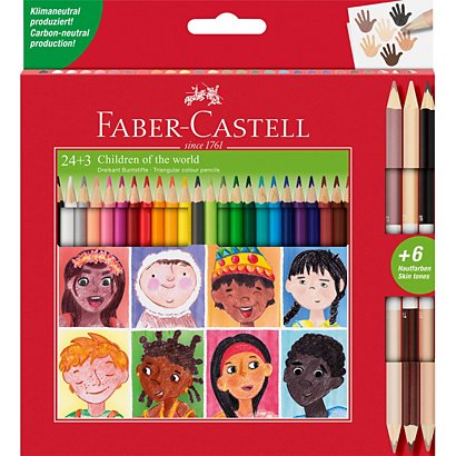 FABER-CASTELL Children of the world 24 Matite colorate, Colori