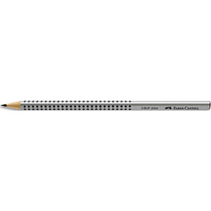 FABER CASTELL Crayon graphite GRIP 2001 2H, corps triangulaire et ergonomique, mine collée FABER CASTELL Crayon graphite GRIP 2001 2H, corps triangulaire et ergonomique, mine collée