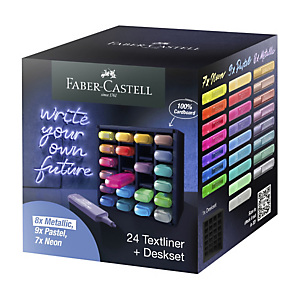 FABER-CASTELL Evidenziatore Textliner 46 - punta a scalpello - tratto 1,0-3,0-5,0 mm - colori assortiti - deskset 24 pezzi FABER-CASTELL Evidenziatore Textliner 46 - punta a scalpello - tratto 1,0-3,0-5,0 mm - colori assortiti - deskset 24 pezzi