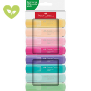 FABER-CASTELL Evidenziatori Textliner 46 Pastel, Punta a scalpello, Tratto 1 - 2 - 5 mm, Colori assortiti (confezione 8 pezzi) FABER-CASTELL Evidenziatori Textliner 46 Pastel, Punta a scalpello, Tratto 1 - 2 - 5 mm, Colori assortiti (confezione 8 pezzi)