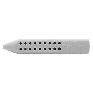 FABER-CASTELL Gomma a forma di matita Grip 2001 - 90x15x15mm - grigia - Faber Castell FABER-CASTELL Gomma a forma di matita Grip 2001 - 90x15x15mm - grigia - Faber Castell