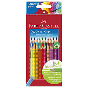 Faber-Castell Grip 2001 Lápices de colores, cuerpo triangular, colores de minas variados Faber-Castell Grip 2001 Lápices de colores, cuerpo triangular, colores de minas variados