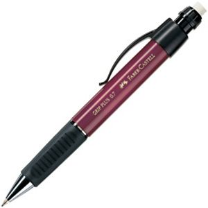 Faber-Castell Grip Plus 1307 Portaminas, mina de 0,7 mm, cuerpo rojo con empuñadura Faber-Castell Grip Plus 1307 Portaminas, mina de 0,7 mm, cuerpo rojo con empuñadura