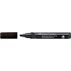 FABER-CASTELL Marcatore permanente Multimark Winner 54-E, Punta a scalpello, Tratto 1,6 - 2,3 - 4,9 mm, Nero FABER-CASTELL Marcatore permanente Multimark Winner 54-E, Punta a scalpello, Tratto 1,6 - 2,3 - 4,9 mm, Nero