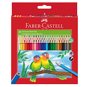 FABER-CASTELL Matite colorate Eco triangolari - mina 3 mm - Faber Castell FABER-CASTELL Matite colorate Eco triangolari - mina 3 mm - Faber Castell