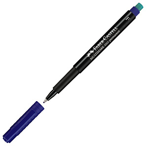 Faber-Castell Multimark 1513 Rotulador permanente, punta ojival, 0,6 mm, Azul Faber-Castell Multimark 1513 Rotulador permanente, punta ojival, 0,6 mm, Azul