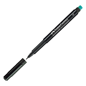 FABER-CASTELL Pennarello Multimark universale permanente con gomma - punta superfine 0,4mm - nero FABER-CASTELL Pennarello Multimark universale permanente con gomma - punta superfine 0,4mm - nero