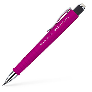 Faber-Castell Poly Matic Portamine, Mina da 0,7 mm, Fusto rosa con grip Faber-Castell Poly Matic Portamine, Mina da 0,7 mm, Fusto rosa con grip