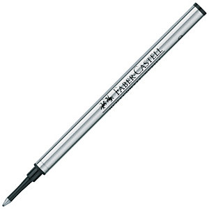 Faber-Castell Recambio para bolígrafo roller, punta de 0,5 mm, tinta negra