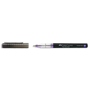 FABER CASTELL Roller à encre liquide Free Ink broad. Coloris violet. Pointe large 1,5mm