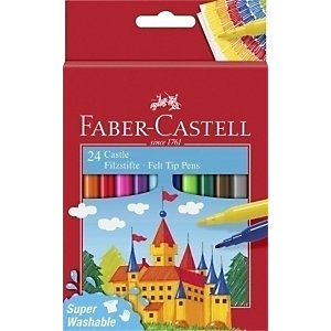 Faber-Castell Rotulador, Caja de 24, colores surtidos