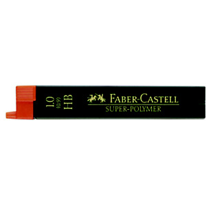 Faber-Castell Super-Polymer, Minas de portaminas, mina HB de 1 mm Faber-Castell Super-Polymer, Minas de portaminas, mina HB de 1 mm