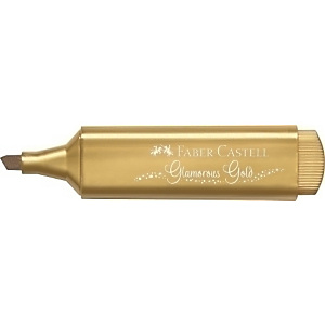 Faber-Castell Textliner 1546 Marcador fluorescente, punta biselada, 1, 2, 5 mm, color oro