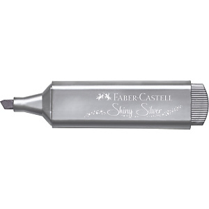 Faber-Castell Textliner 1546 Marcador fluorescente, punta biselada, 1, 2, 5 mm, color plata Faber-Castell Textliner 1546 Marcador fluorescente, punta biselada, 1, 2, 5 mm, color plata