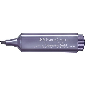 Faber-Castell Textliner 1546 Marcador fluorescente, punta biselada, 1, 2, 5 mm, violeta
