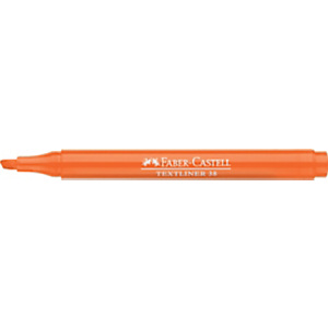 Faber-Castell Textliner 38 Marcador fluorescente, punta biselada, 1-4 mm, Naranja
