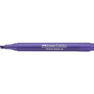 Faber-Castell Textliner 38 Marcador fluorescente, punta biselada, 1-4 mm, Violeta