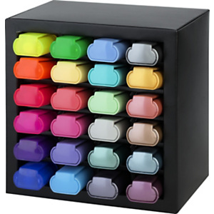 FABER-CASTELL Textliner 46 Marcador fluorescente, punta biselada 1, 2 y 5 mm. set de escritorio, 24 colores surtidos FABER-CASTELL Textliner 46 Marcador fluorescente, punta biselada 1, 2 y 5 mm. set de escritorio, 24 colores surtidos