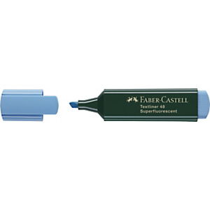 Faber-Castell TEXTLINER 48, marcador fluorescente biselado, punta 1, 2 y 5 mm, recargable, azul Faber-Castell TEXTLINER 48, marcador fluorescente biselado, punta 1, 2 y 5 mm, recargable, azul