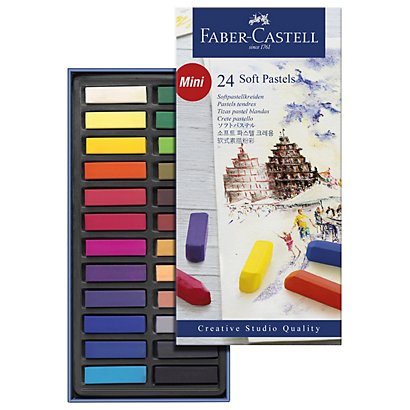 Faber-Castell Tizas pastel blandas mini, colores surtidos - 1