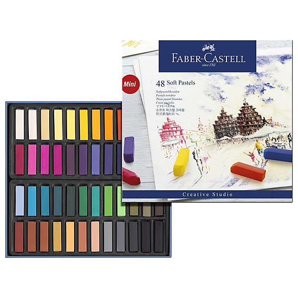 Faber-Castell Tizas pastel blandas mini, colores surtidos - 1
