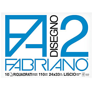 FABRIANO Album F2 - 24x33cm - 10 fogli - 110gr - liscio squadrato - punto metallo