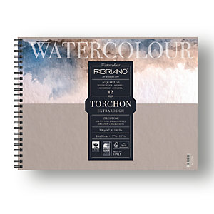 FABRIANO Blocco Watercolour Torchon - 24x32cm - 12 fogli - 300gr - spiralato