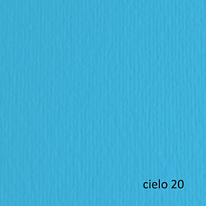 FABRIANO Cartoncino Elle Erre - 50x70cm - 220gr - cielo 120 - Fabriano - blister 20 fogli FABRIANO Cartoncino Elle Erre - 50x70cm - 220gr - cielo 120 - Fabriano - blister 20 fogli