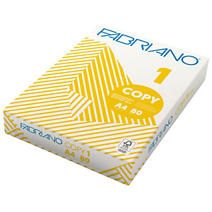 Fabriano Copy 1 Class Carta per fotocopie A4 per Fax, Fotocopiatrici, Stampanti Laser e Inkjet, 80 g/m², Bianco (risma 500 fogli) Fabriano Copy 1 Class Carta per fotocopie A4 per Fax, Fotocopiatrici, Stampanti Laser e Inkjet, 80 g/m², Bianco (risma 500 fogli)