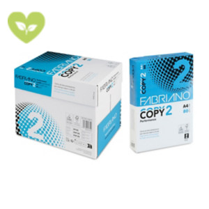 FABRIANO Copy 2 Performance Carta A4 per fotocopie e stampe, 80 g/m², Bianco (confezione 5 risme) FABRIANO Copy 2 Performance Carta A4 per fotocopie e stampe, 80 g/m², Bianco (confezione 5 risme)