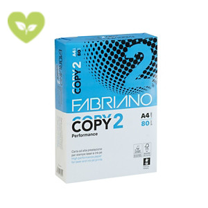 FABRIANO Copy 2 Performance Carta A4 per fotocopie e stampe, 80 g/m², Bianco (risma 500 fogli) FABRIANO Copy 2 Performance Carta A4 per fotocopie e stampe, 80 g/m², Bianco (risma 500 fogli)