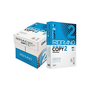 FABRIANO Copy 2 Performance Carta per fotocopie e stampanti A4, 80 g/m², Bianco (confezione 5 risme)