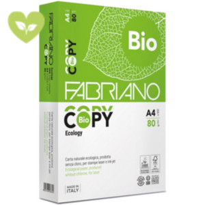 FABRIANO COPY BIO Ecology Carta per fotocopie e stampanti A4, 80 g/m², Bianco (risma 500 fogli)