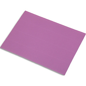 FABRIANO Lot de 5 feuilles de carton ondulé 328g, dimensions 50 x 70 cm, coloris violet FABRIANO Lot de 5 feuilles de carton ondulé 328g, dimensions 50 x 70 cm, coloris violet