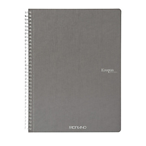 FABRIANO Maxiquaderno Ecoqua original - spiralato - A4 - 90gr - 5mm - 70 fogli - antracite FABRIANO Maxiquaderno Ecoqua original - spiralato - A4 - 90gr - 5mm - 70 fogli - antracite