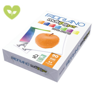 FABRIANO Multip@per Carta per fotocopie e stampanti A4, 90 g/m², Bianco (risma 500 fogli)