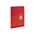 FABRIANO Quaderno con elastico e spirale nascosta Ecoqua Plus A4, 70 fogli 1 rigo, 90 g/m², Rosso - 1