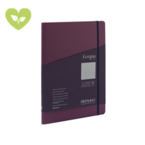 FABRIANO Quaderno con elastico e spirale nascosta Ecoqua Plus A4, 70 fogli 1 rigo, 90 g/m², Viola FABRIANO Quaderno con elastico e spirale nascosta Ecoqua Plus A4, 70 fogli 1 rigo, 90 g/m², Viola