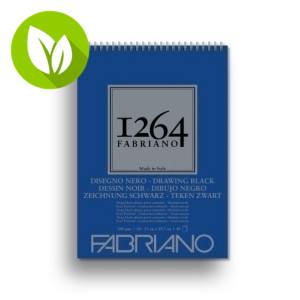 FABRIANO Sketchpad 1264 Black Drawing Rough Wire Bloc de dibujo, espiral, 200 g, A4, 40 hojas FABRIANO Sketchpad 1264 Black Drawing Rough Wire Bloc de dibujo, espiral, 200 g, A4, 40 hojas