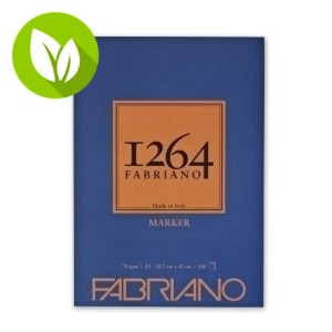 FABRIANO Sketchpad 1264 Marker Plain Bloc de Dibujo, encolado, 70 g, A3, 100 hojas, liso FABRIANO Sketchpad 1264 Marker Plain Bloc de Dibujo, encolado, 70 g, A3, 100 hojas, liso